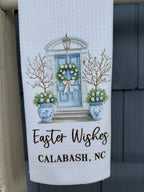 Calabash Easter Wishes Waffle Towel