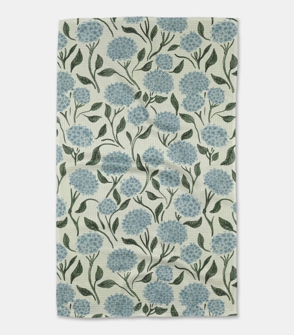 Hydrangea Tea Towel Geometry