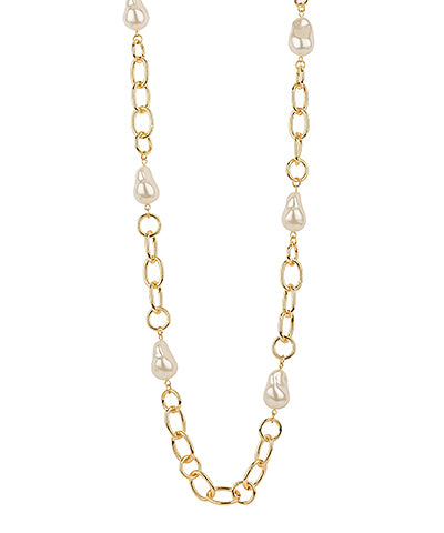 Pearl Linked Long Necklace