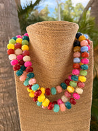 Multi Color Beaded Necklace