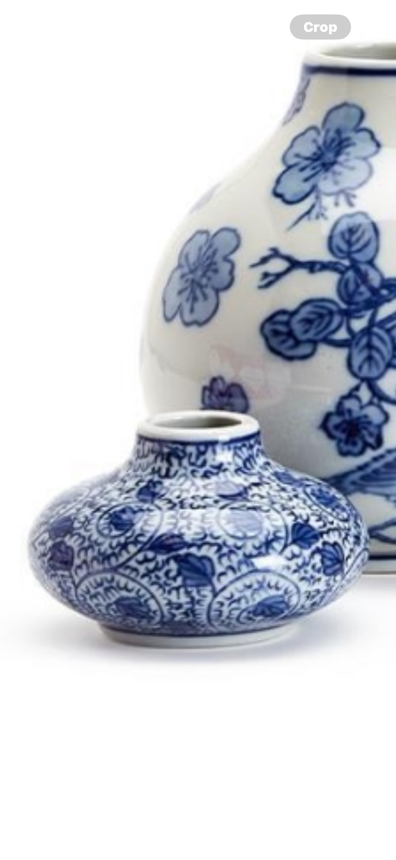 Smallest Blue & White Hand Painted Vase