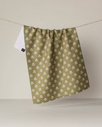 Lucky Flowers- Mahjong Tea Towel Geometry