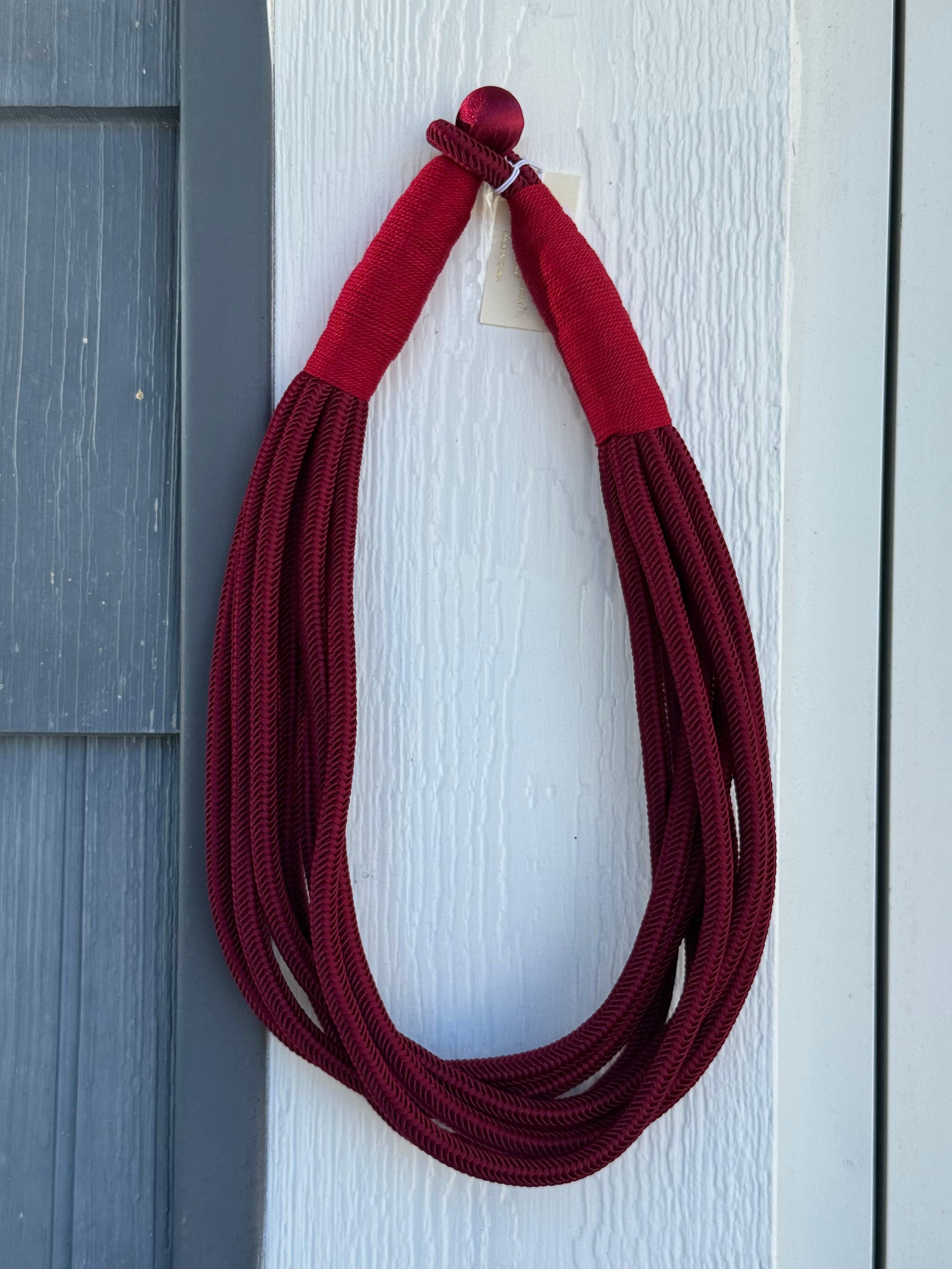 Burgundy Rope Necklace