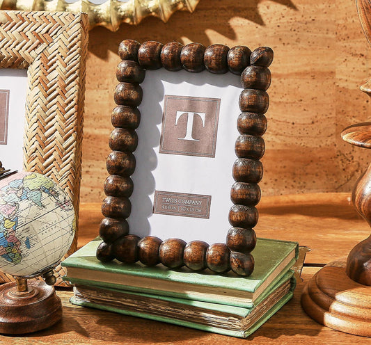 4x6 Dark Brown Bobbin Photo Frame