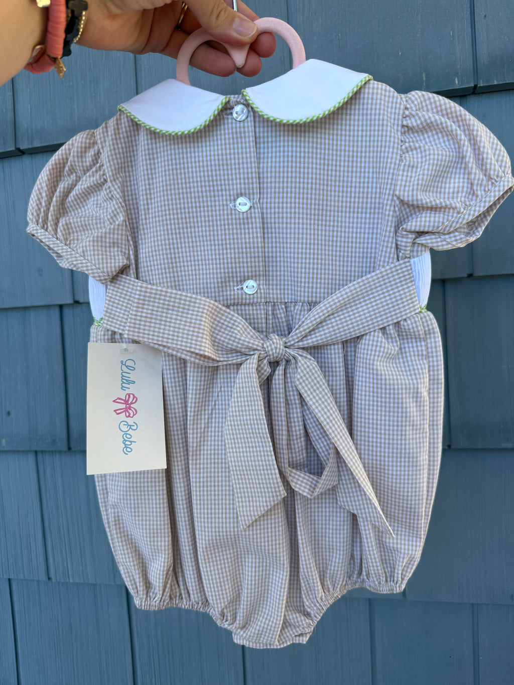 Smocked Turkey Bubble, Lulu BeBe