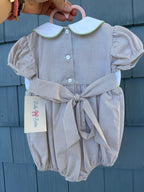 Smocked Turkey Bubble, Lulu BeBe