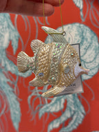 Tropical Fish Paint Resin Ornament 3in.