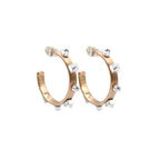 Mixed Metal Hoop Earrings - Gold with Silver - Smith & Co.