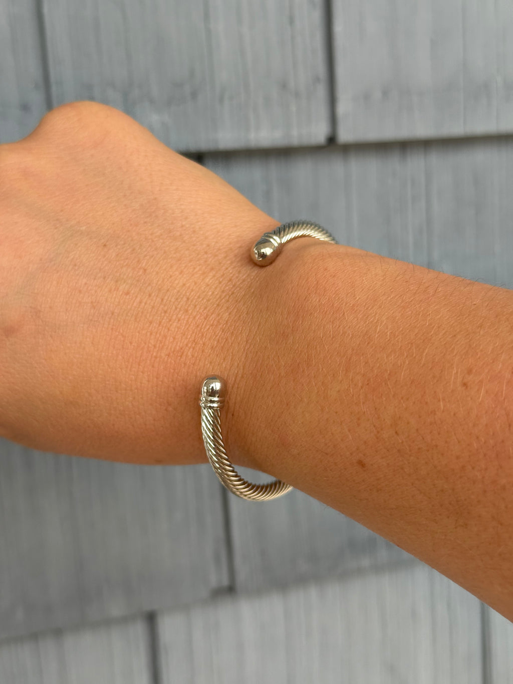 DY Dupe Silver Bangle