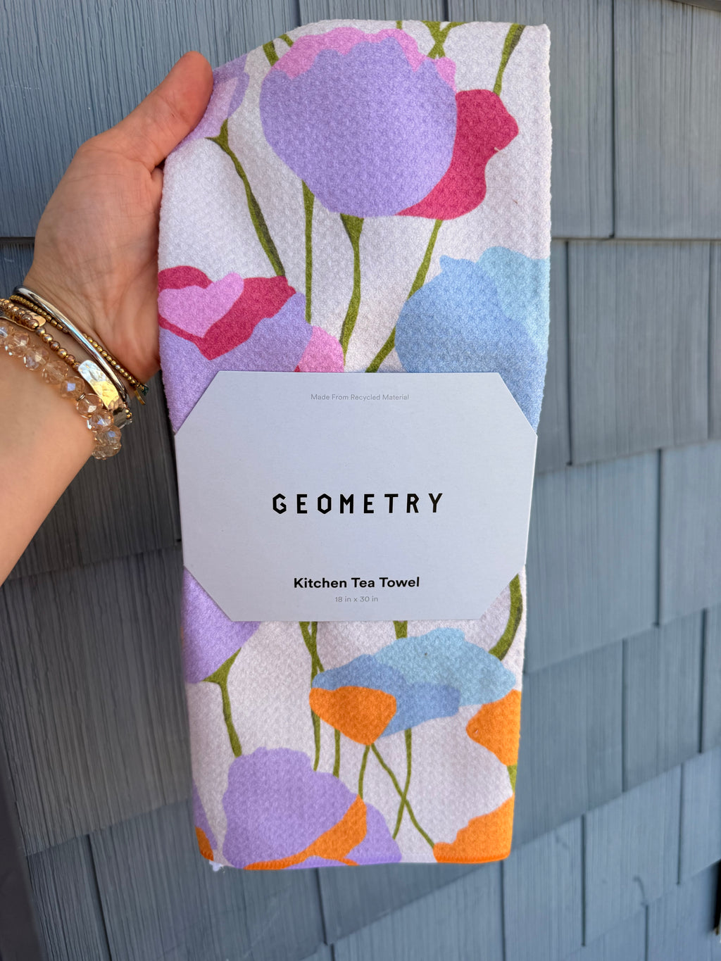 Sunlight Garden Tea Towel Geometry
