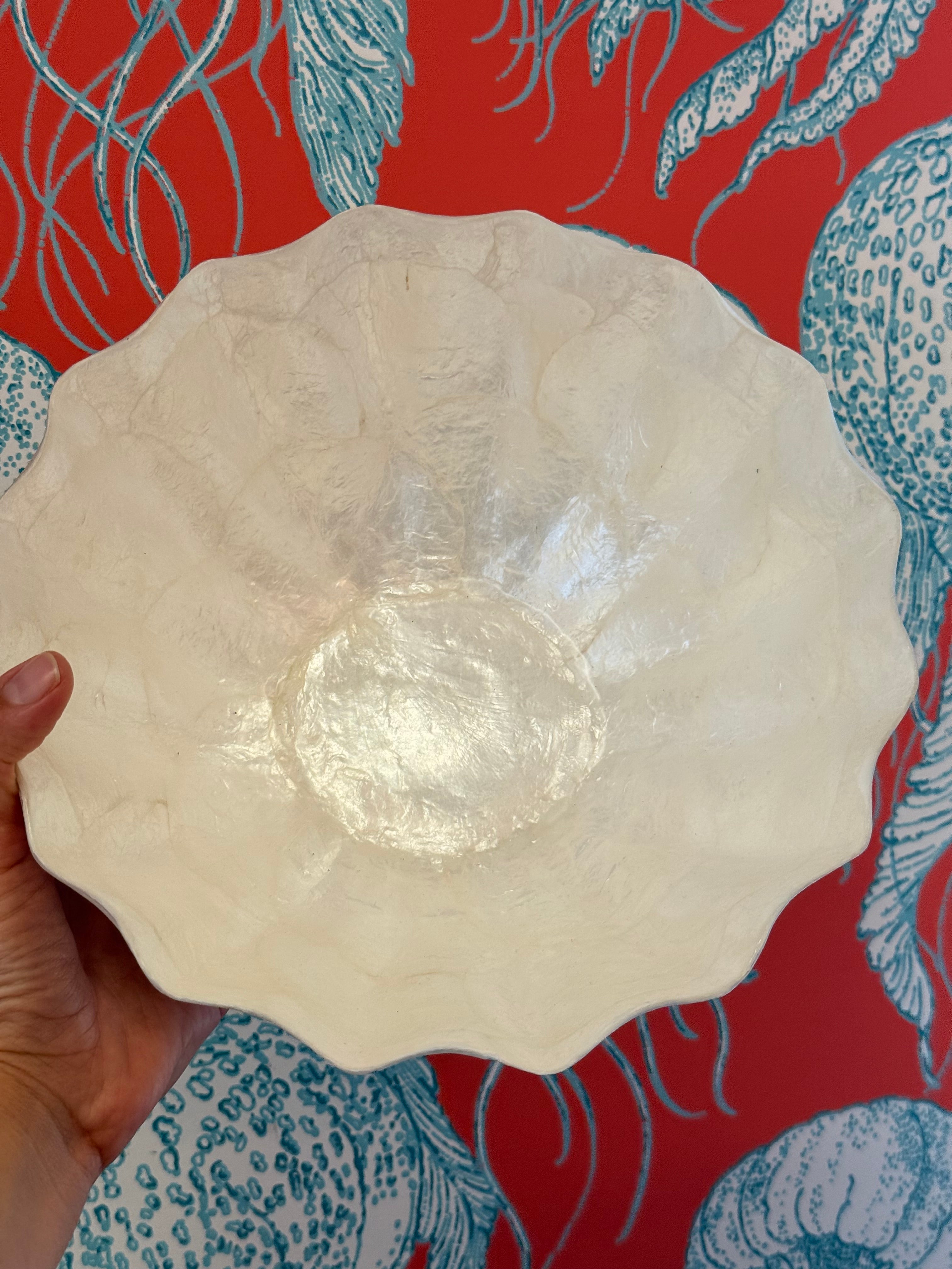 Natural Capiz Shell Bowl