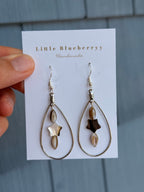 Star & Silver Handcrafted Earrings - Little Blueberry