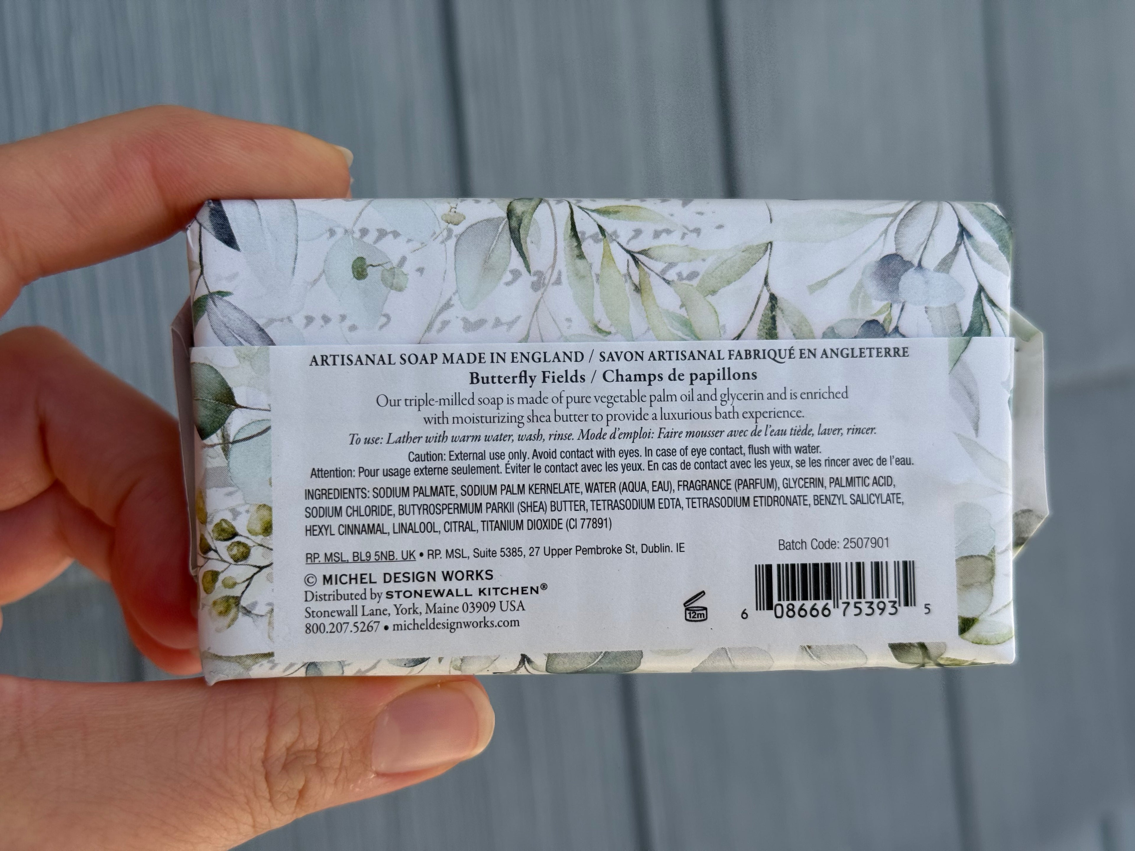 Michel Design Works Butterfly Fields Bar Soap