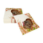 Turkey & Berries Cocktail Napkins Caspari