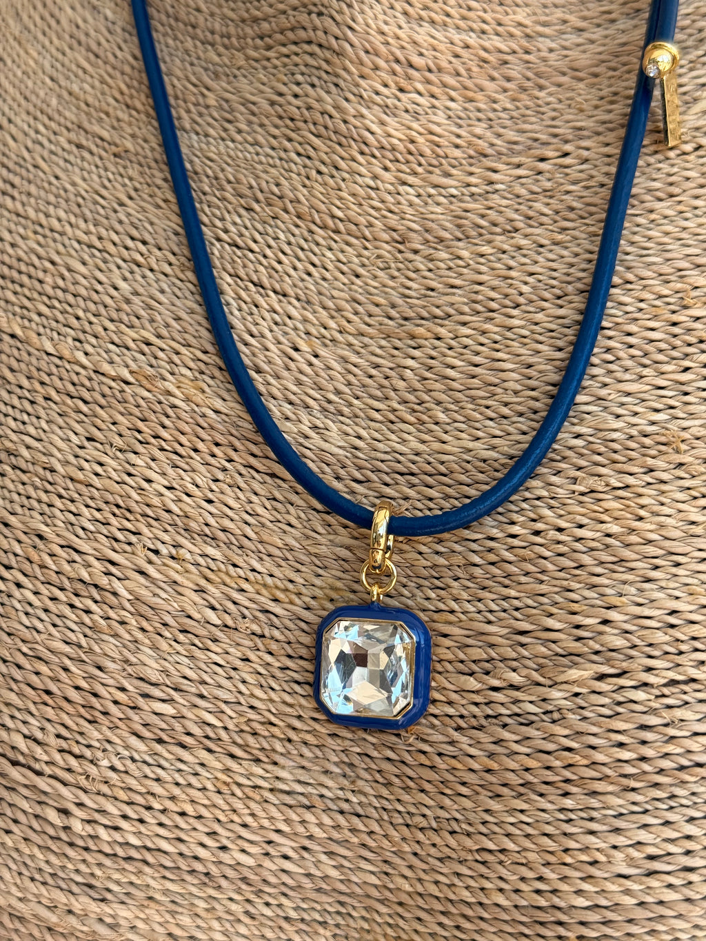 Aurora Pendant Necklace- Navy - Smith & Co.