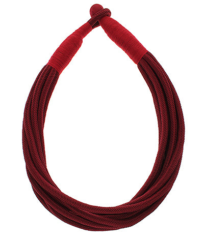 Burgundy Rope Necklace