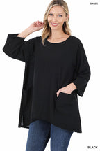 Gauze Two Pocket Top (Multiple Colors)