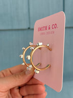 Mixed Metal Hoop Earrings - Gold with Silver - Smith & Co.