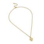 Shield Petite Necklace Gold Vermeil 8 mm Gracewear