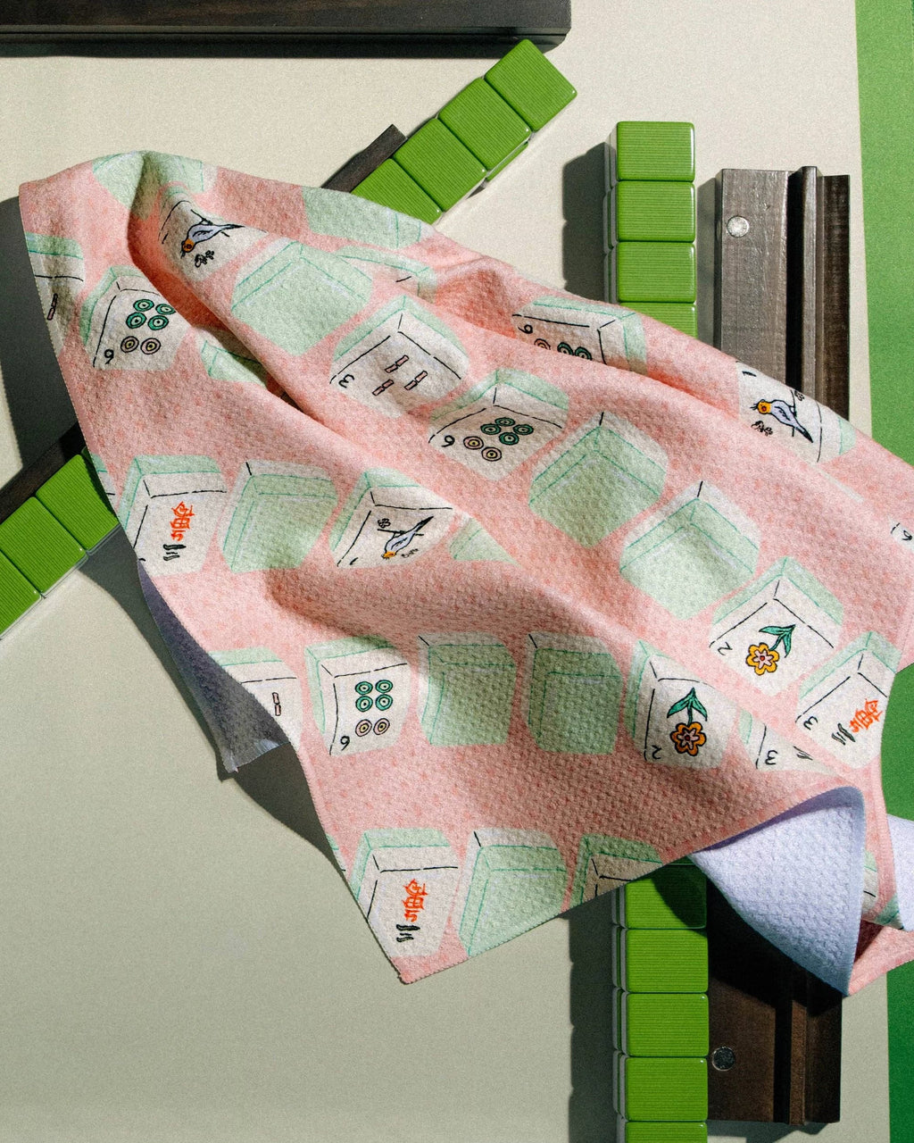 Tile Parade- Mahjong Tea Towel Geometry