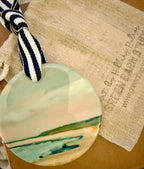 Porcelain Beach Ornament