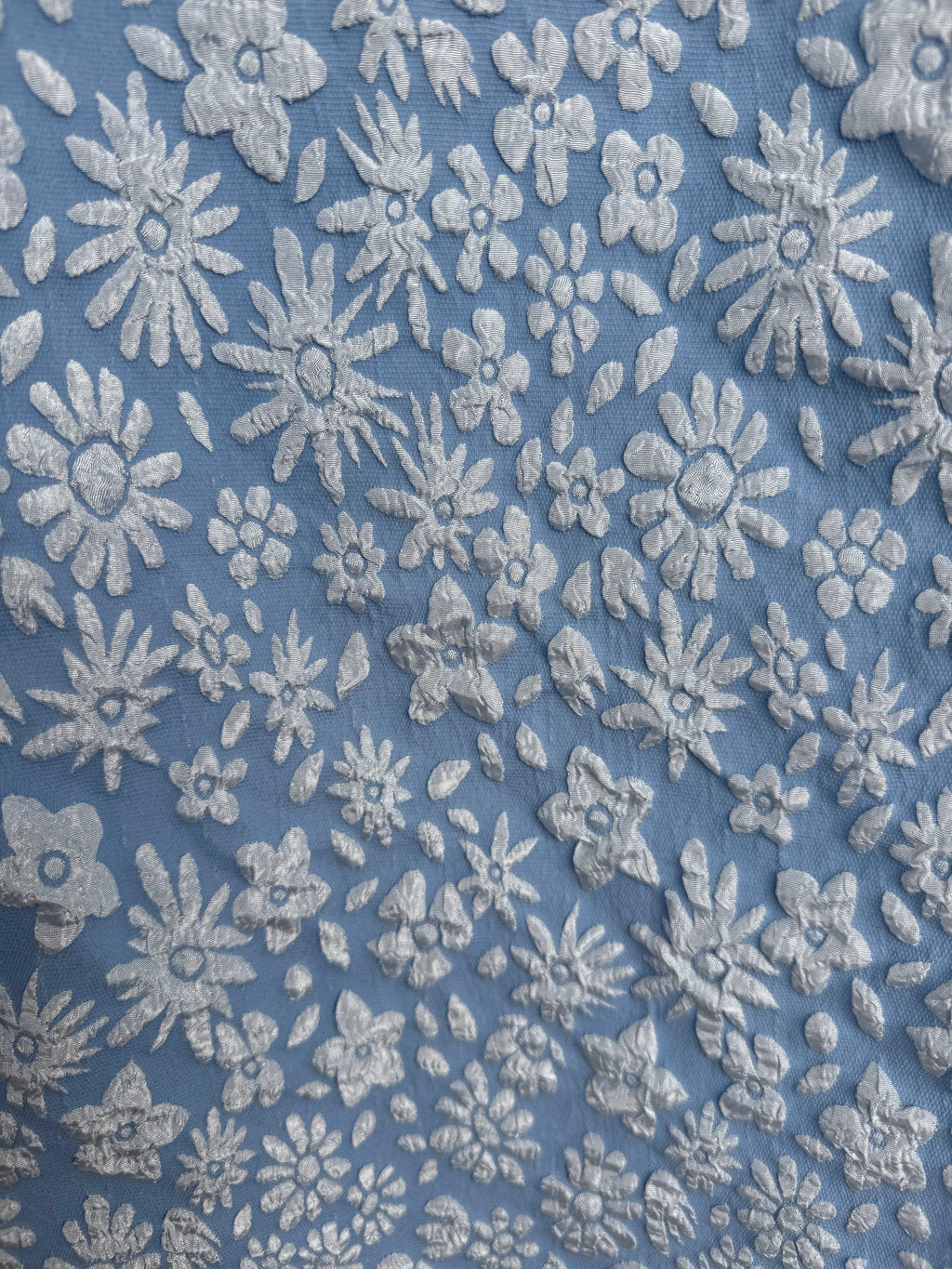 Light Blue Floral Pattern Texture Top