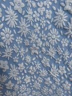 Light Blue Floral Pattern Texture Top