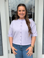Purple Knit Cardigan