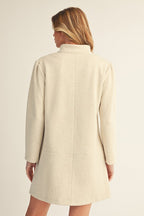 Oatmeal Herringbone Pattern Shift Dress SHIPS OR PICKUP FROM COCO 10/20/25