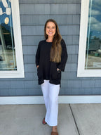 Gauze Two Pocket Top (Multiple Colors)