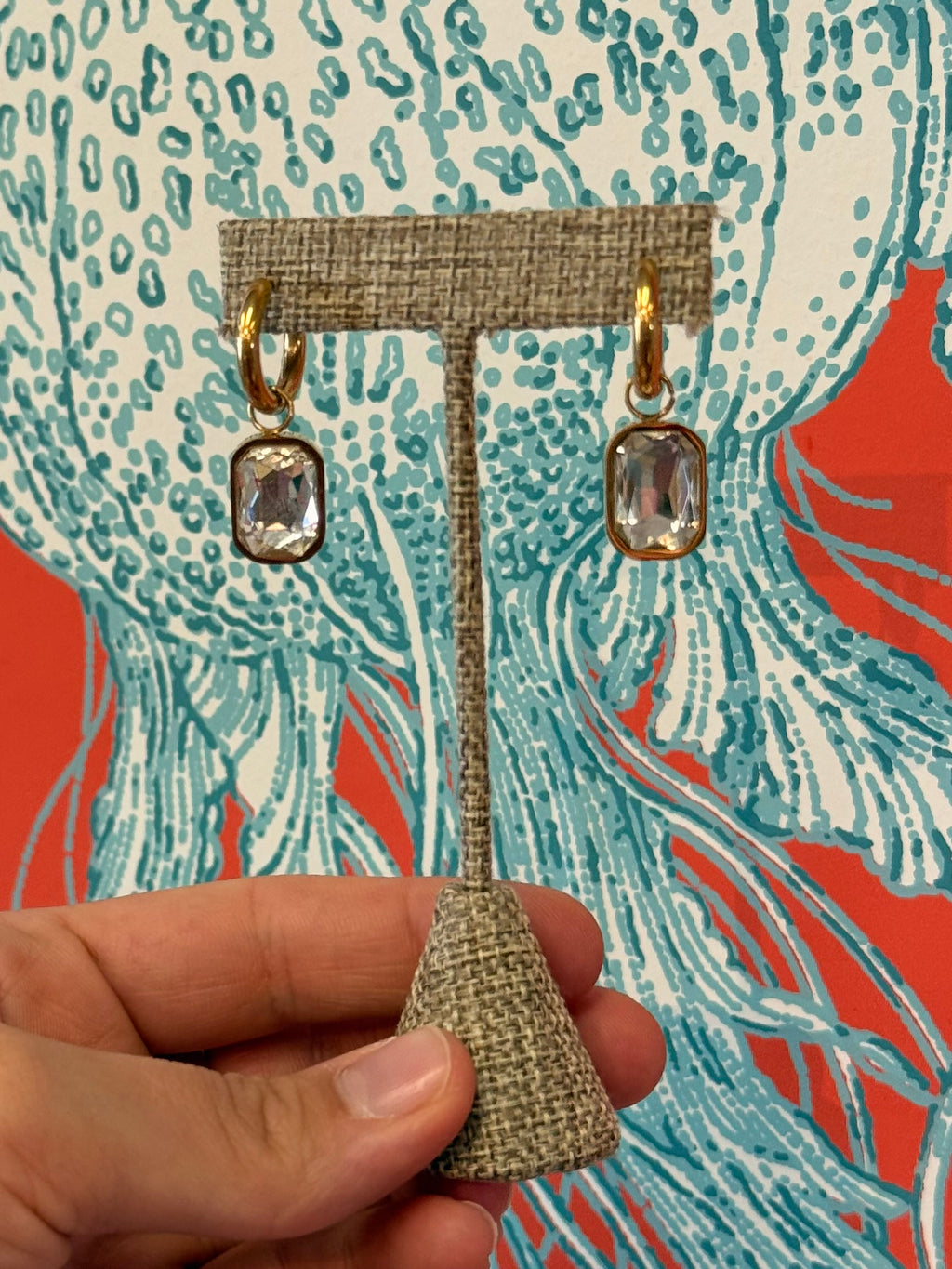 Emerald Cut Earrings