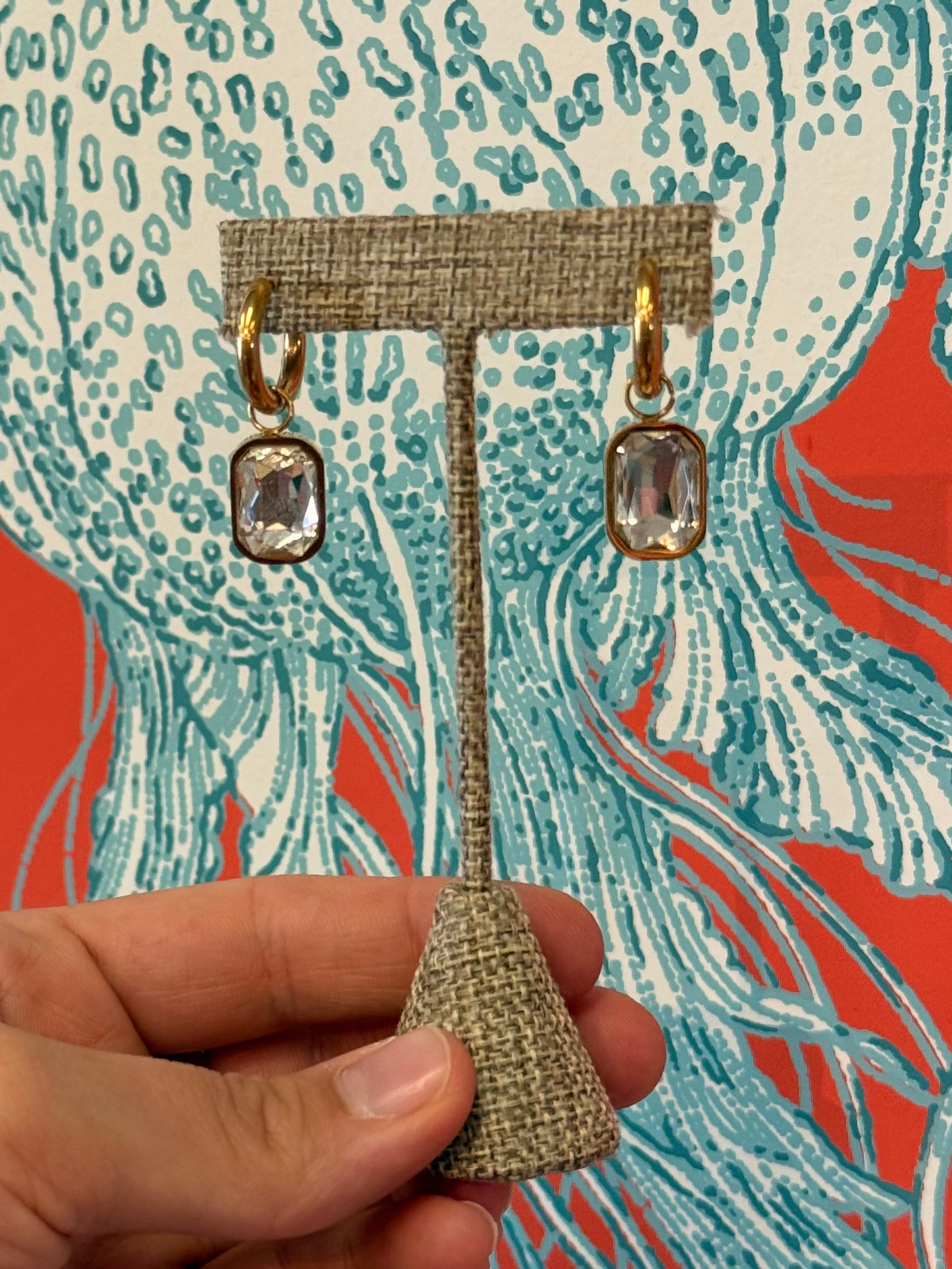 Emerald Cut Earrings