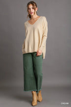 Cream Knit High Low Sweater SHIPS OR PICKUP FROM COCO 10/10/25