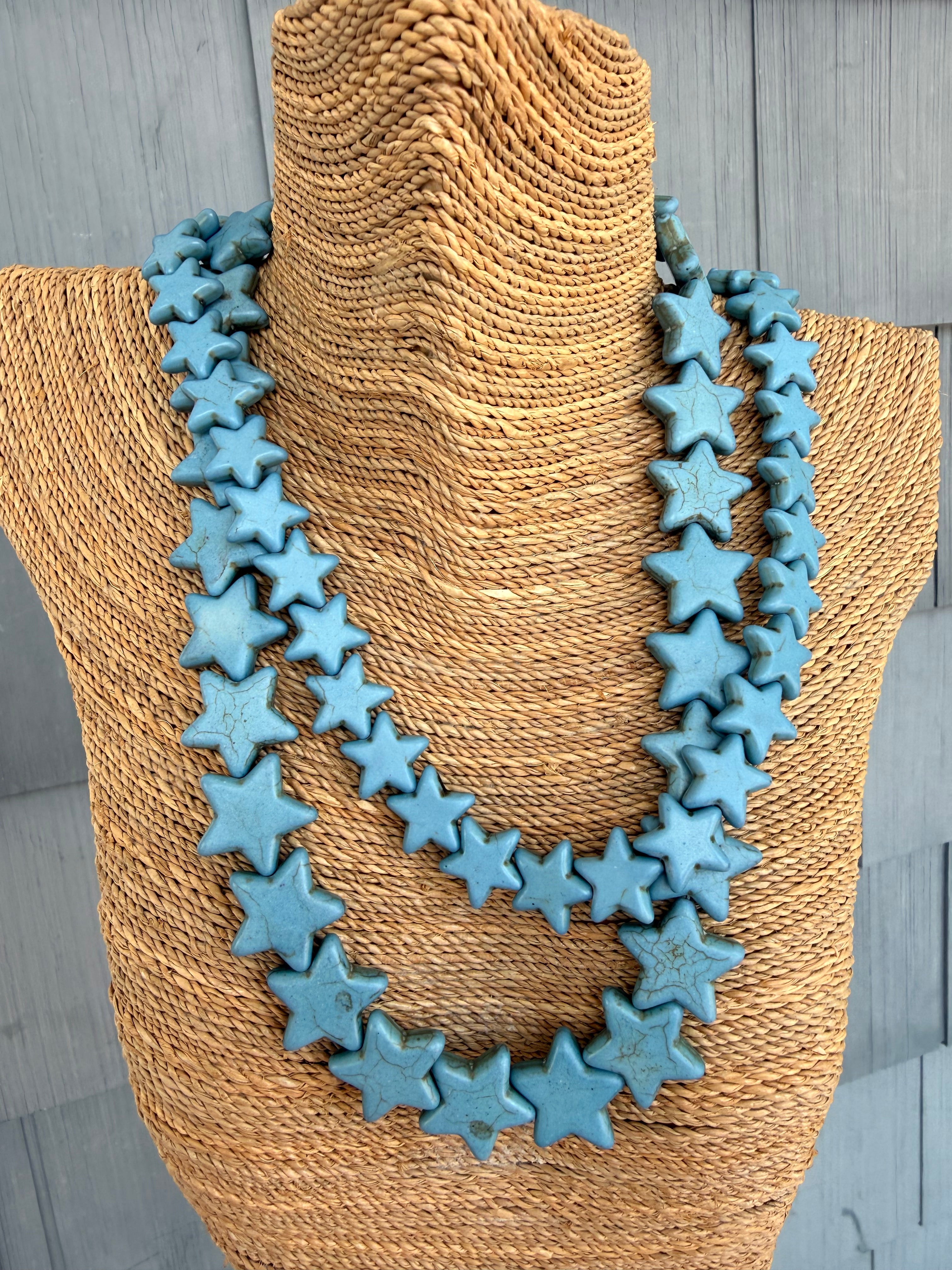 Sea Star Necklace Large - Dusty Blue - Smith & Co.