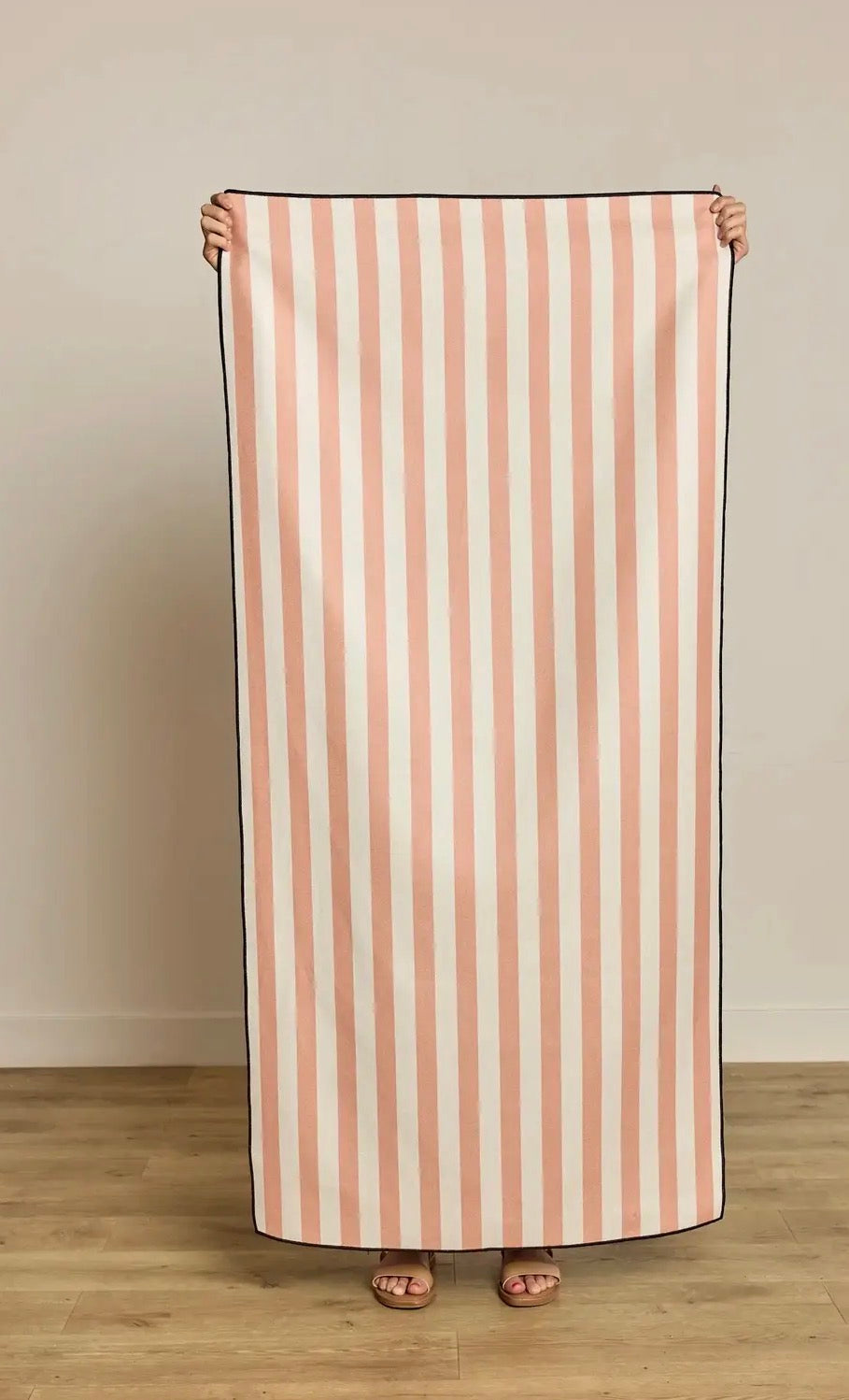 Cabana Beach Towel Orange Geometry