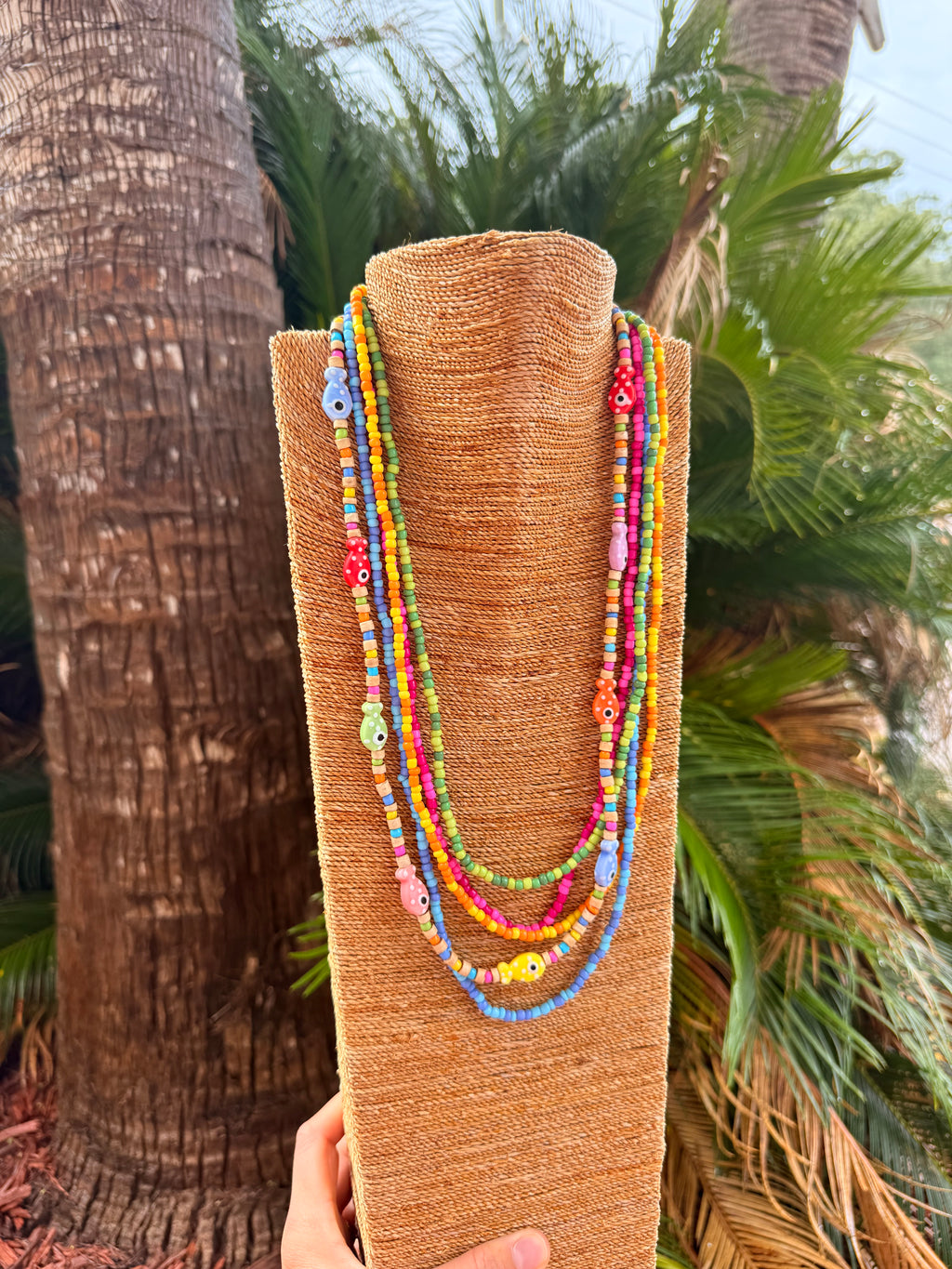 Handmade Beaded Necklace Set (set of 5)