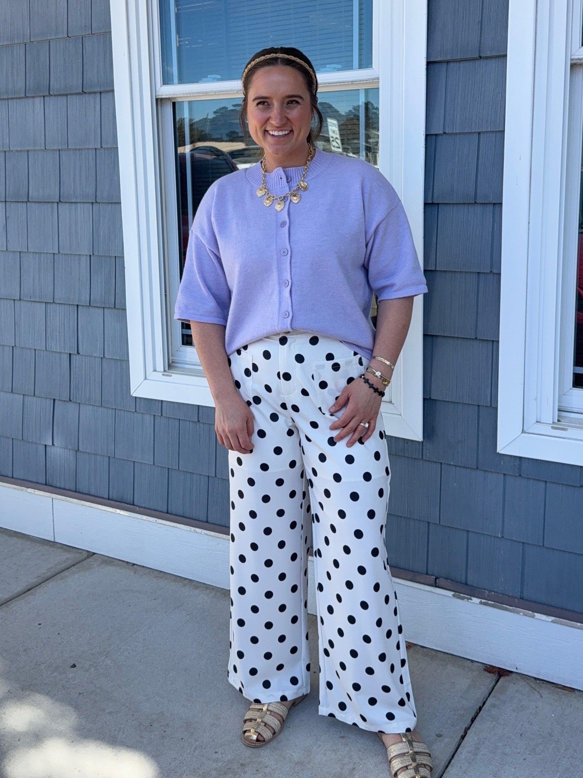 Black & White Polka Dot Pants