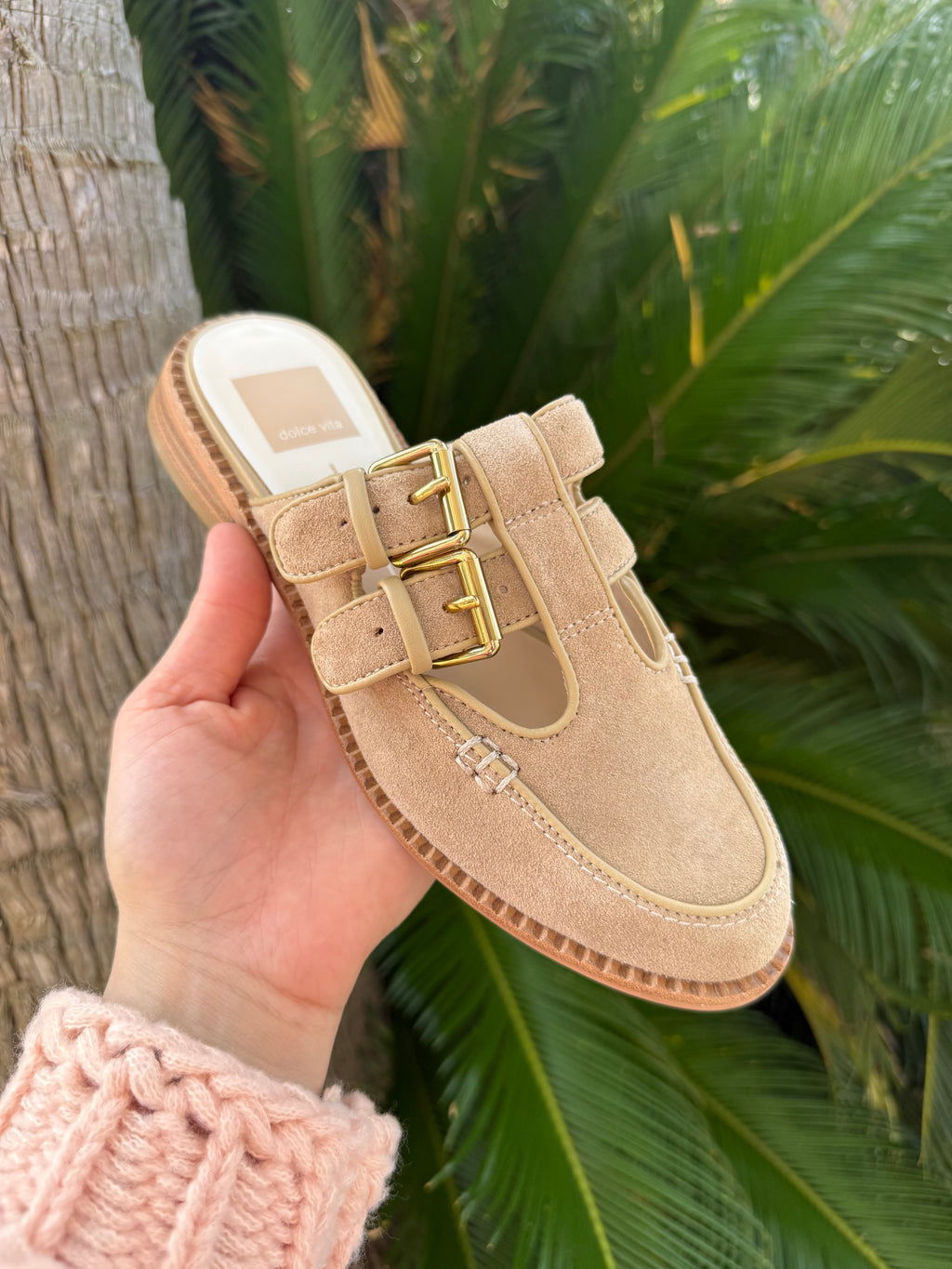 Dolce Vita Haydee Double Buckle Tan Mule