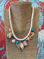Starfish & Sea-life Multi Chard Cord Necklace Set