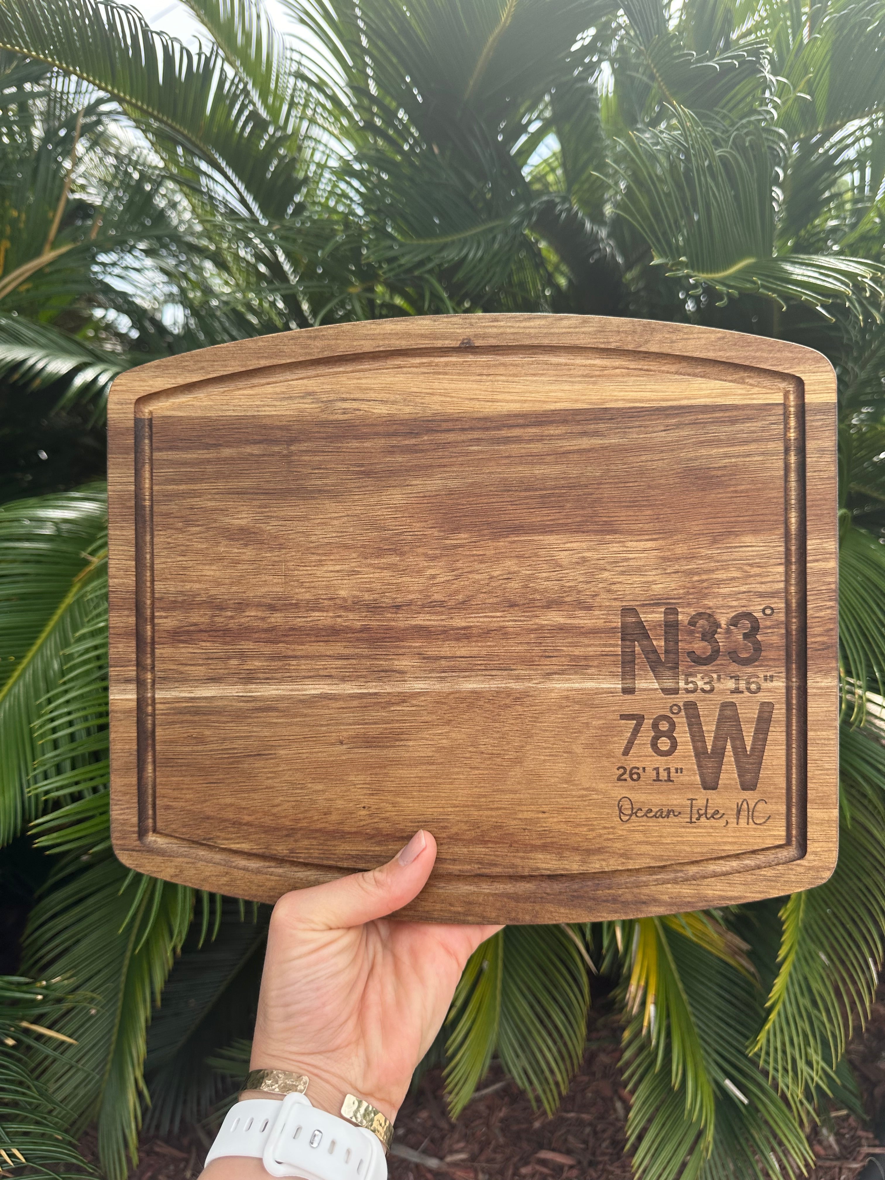 Ocean Isle Wooden Cutting Board