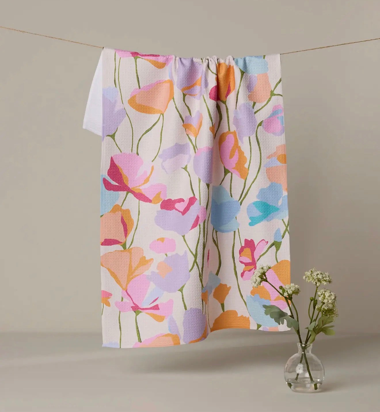 Sunlight Garden Tea Towel Geometry