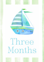Sailboat Milestone Cards