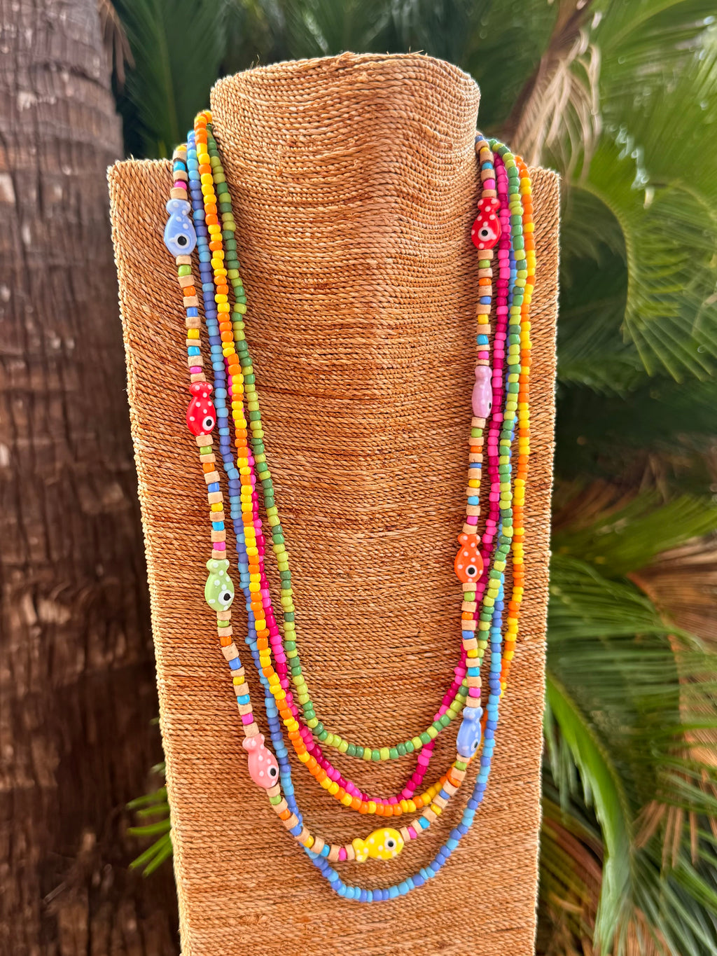 Handmade Beaded Necklace Set (set of 5)