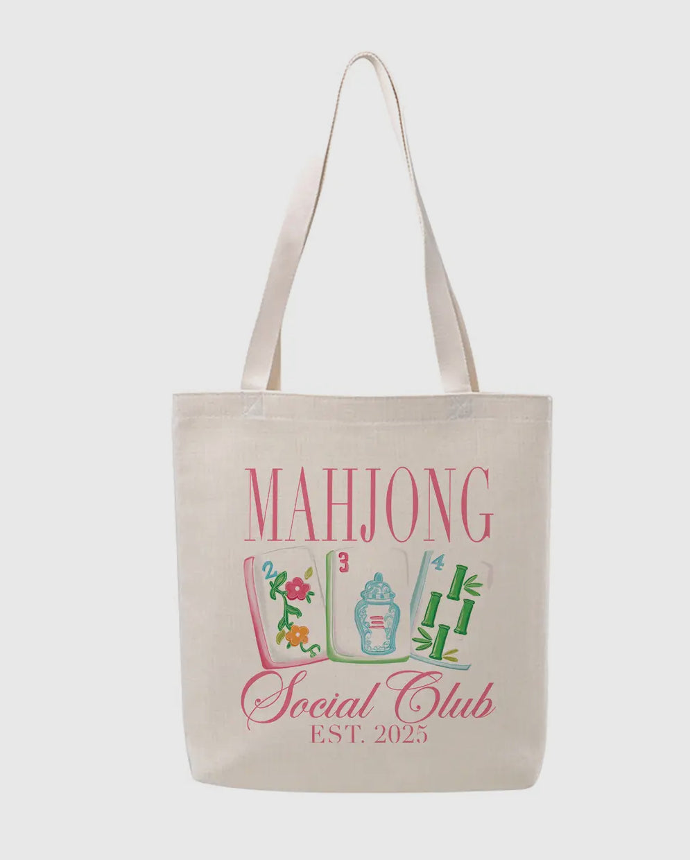 Mahjong Social Club Tote Bag