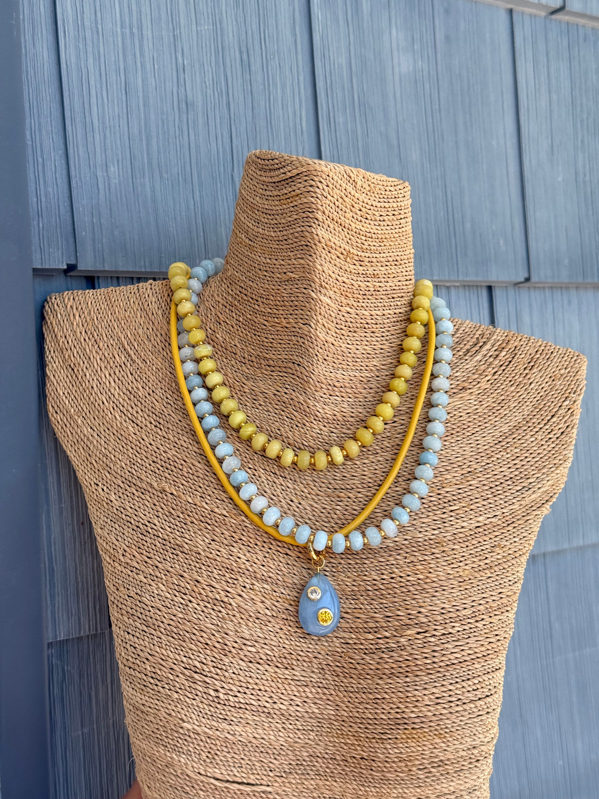 September Sky Pendant Necklace -Blue- Smith & Co.