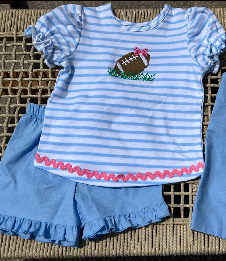 Tiny Touchdown Girls Short Set, Bailey Boys