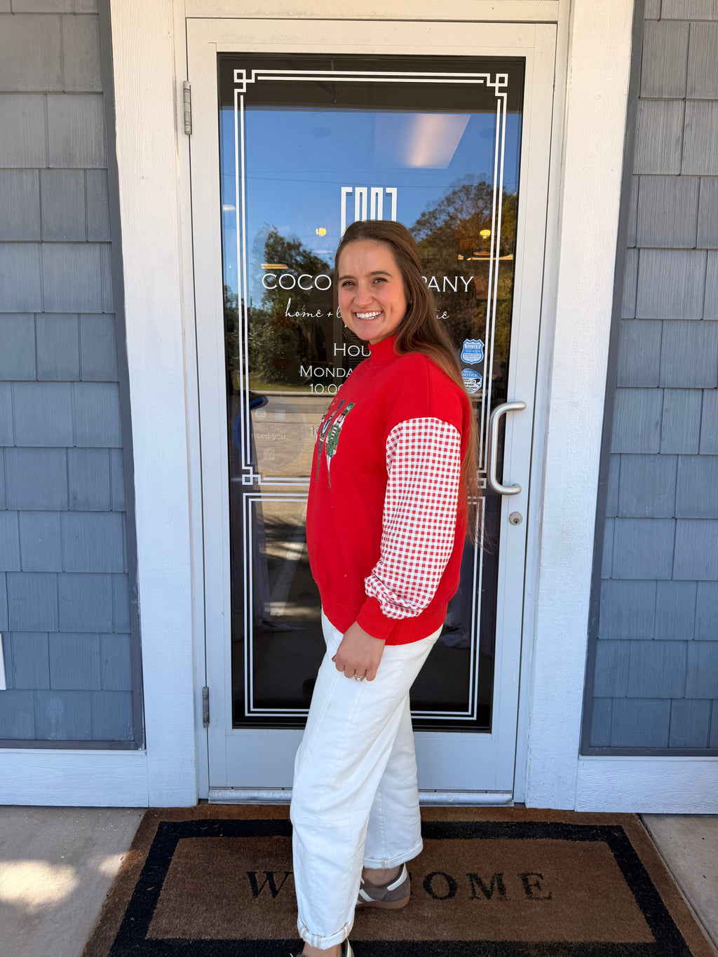 Red Nutcracker Sequin Mockneck