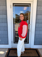 Red Nutcracker Sequin Mockneck