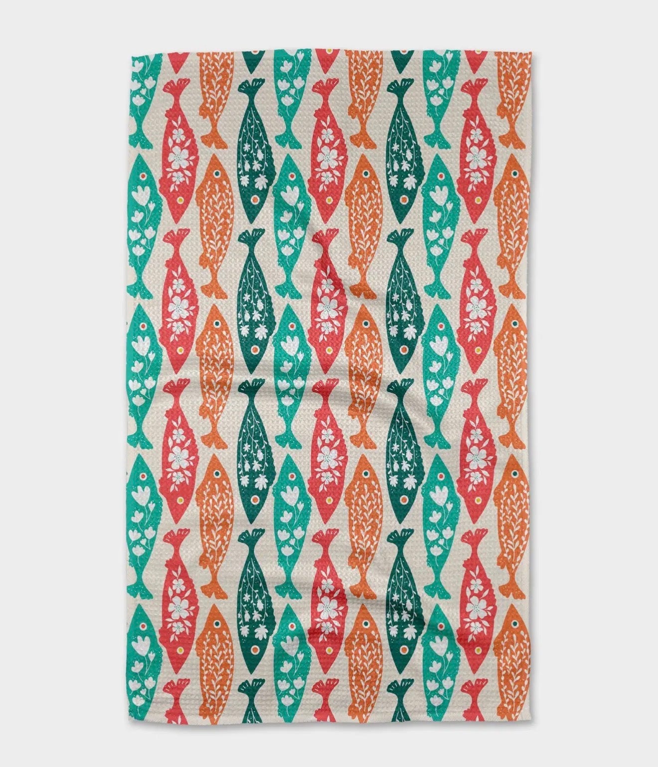 Swedish Fish Tea Towel Geometry