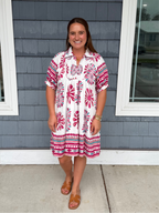 Berry Mix Printed Dress